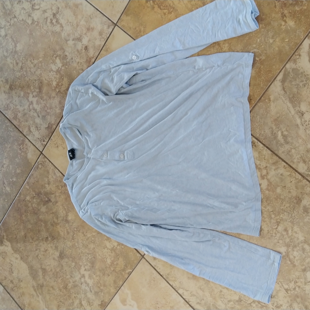 H&M, L, light blue long sleeve
